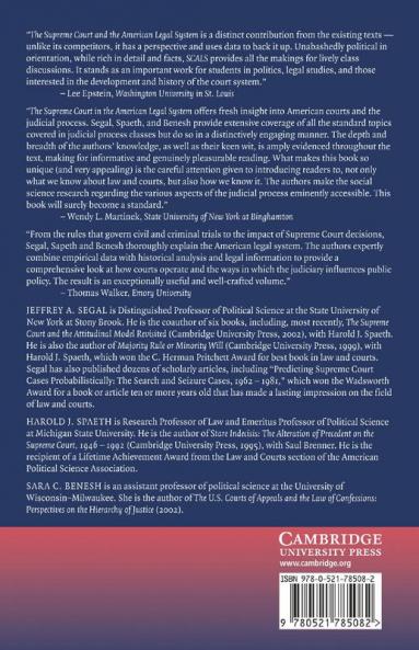 The Supreme Court in the American Legal System