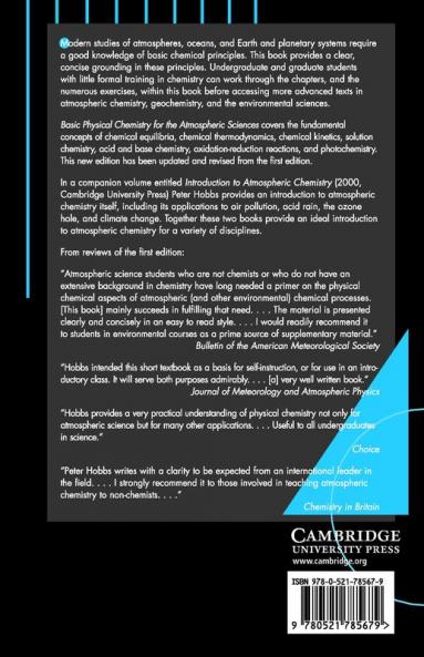 Basic Physical Chemistry for the Atmospheric Sciences