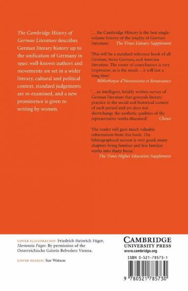 The Cambridge History of German Literature