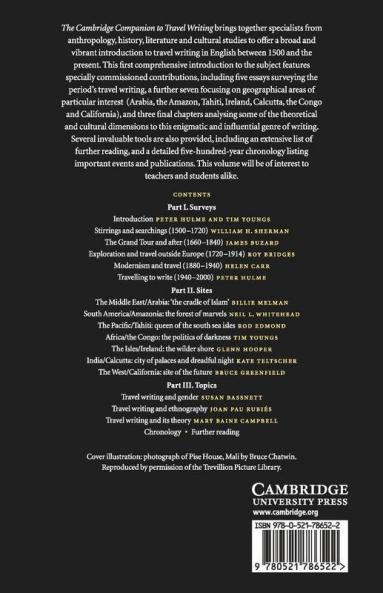 The Cambridge Companion to Travel Writing