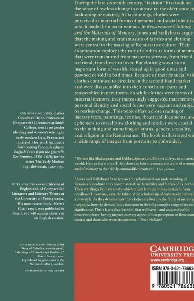 Renaissance Clothing and the Materials of Memory