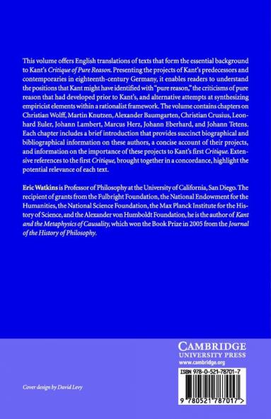 Kant's Critique of Pure Reason