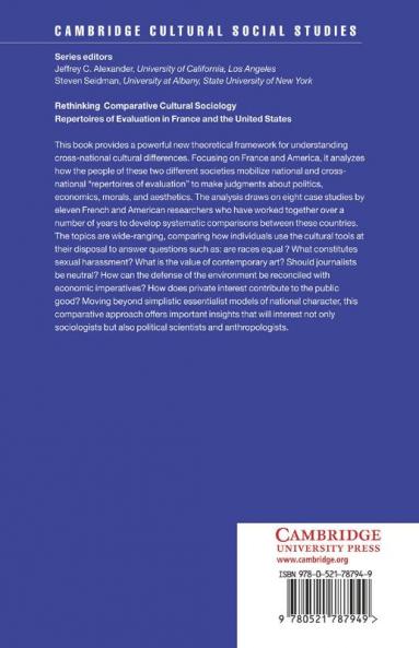 Rethinking Comparative Cultural Sociology