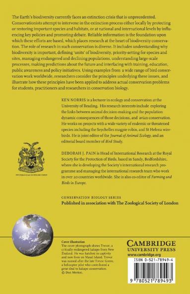 Conserving Bird Biodiversity