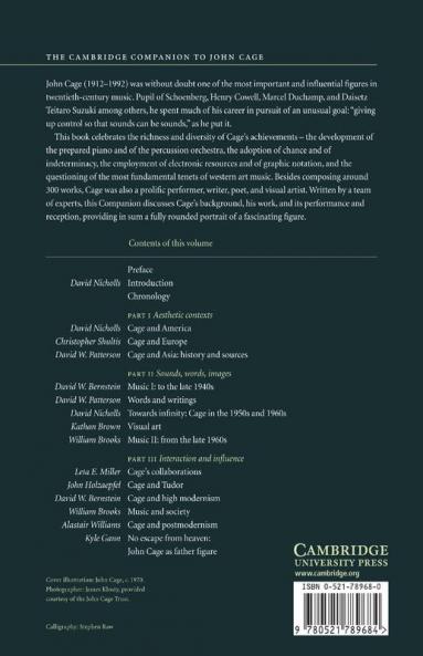 The Cambridge Companion to John Cage