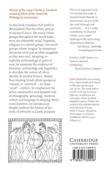 Ethnic Identity in Greek Antiquity