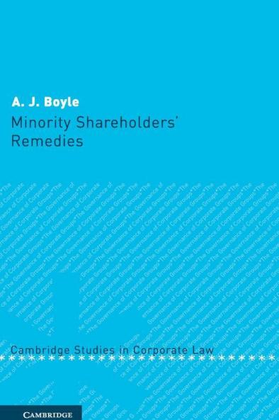 Minority Shareholders' Remedies
