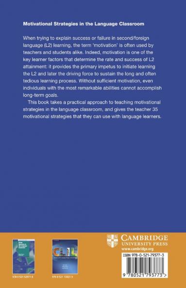 Motivational Strategies in the Language Classroom