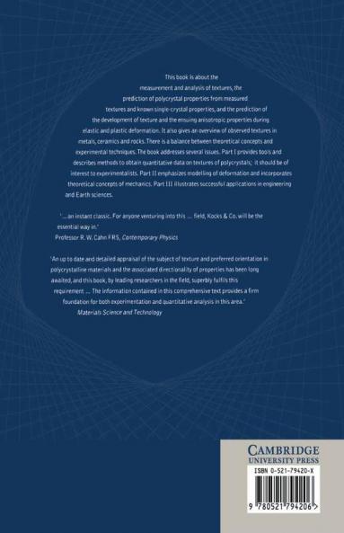 Texture and Anisotropy