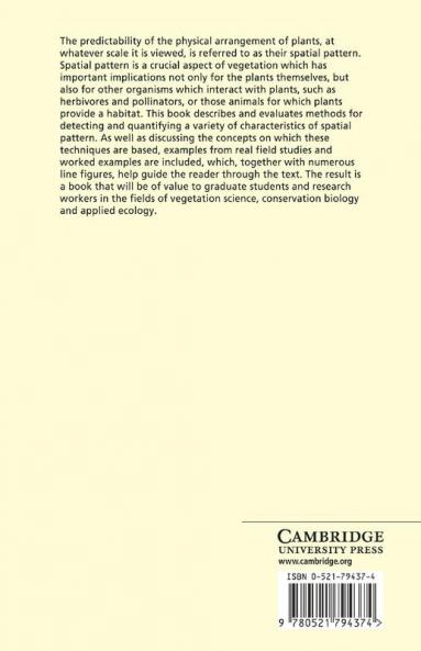 Spatial Pattern Analysis in Plant Ecology