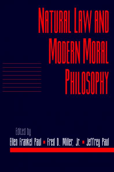 Natural Law and Modern Moral Philosophy
