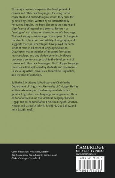 The Ecology of Language Evolution