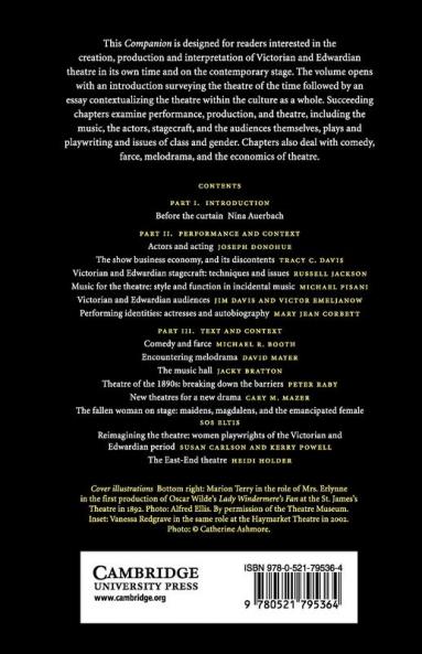The Cambridge Companion to Victorian and Edwardian Theatre