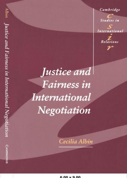 Justice in Fairness International Negotiation