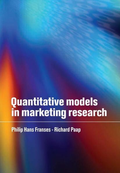 Quantitative Models in Marketing Research