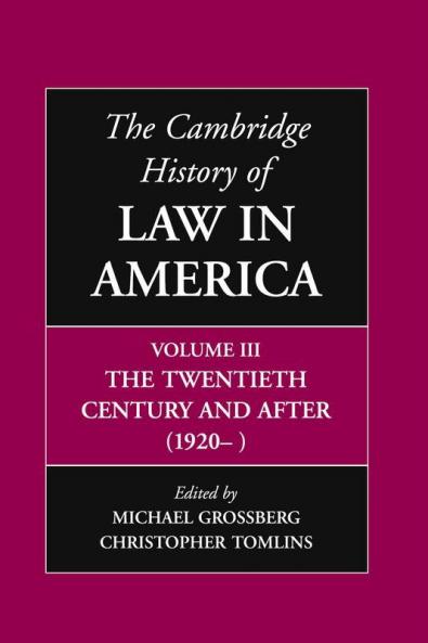 The Cambridge History of Law in America