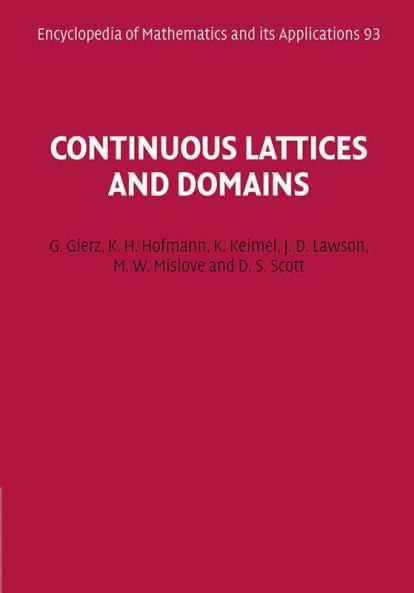 Continuous Lattices and Domains