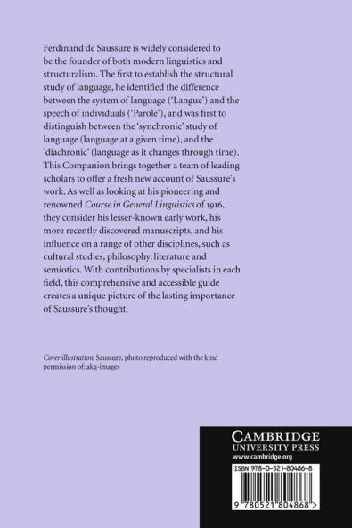 The Cambridge Companion to Saussure