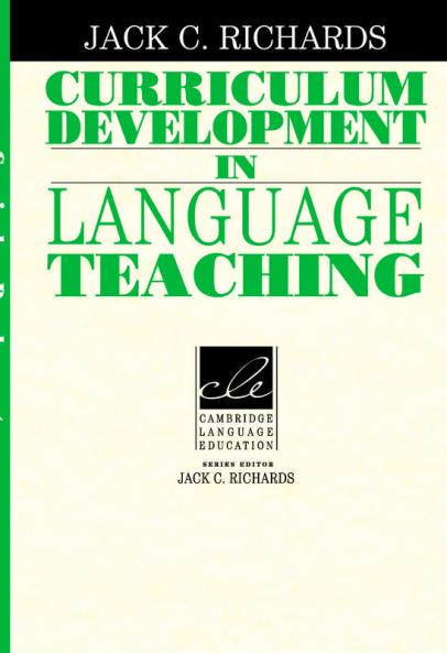 Curriculum Development in Language Teaching