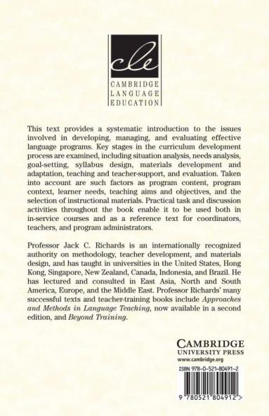Curriculum Development in Language Teaching