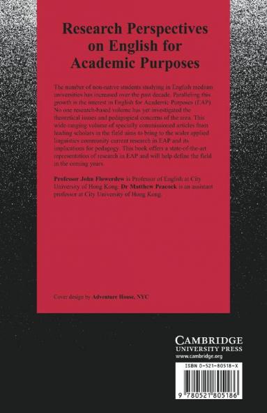 Research Perspectives on English for Academic Purposes