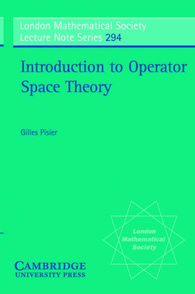 Introduction to Operator Space Theory
