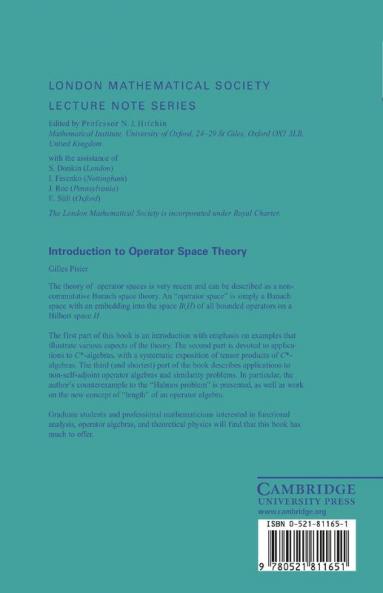 Introduction to Operator Space Theory