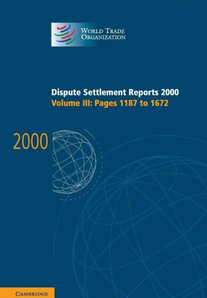Dispute Settlement Reports 2000