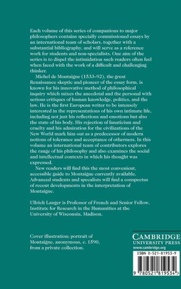 The Cambridge Companion to Montaigne