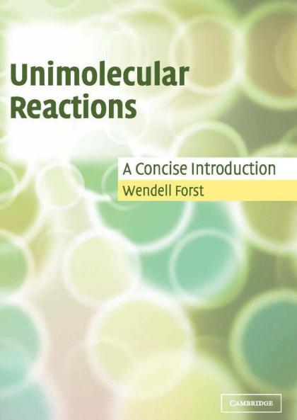 Unimolecular Reactions