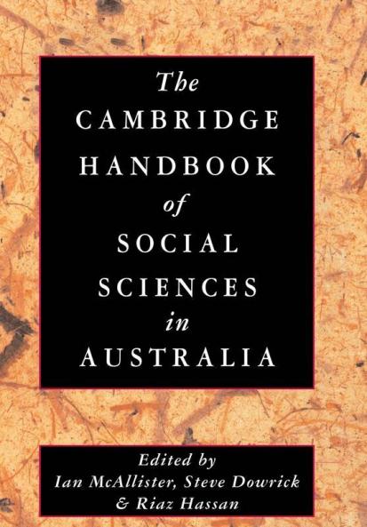 The Cambridge Handbook of Social Sciences in Australia