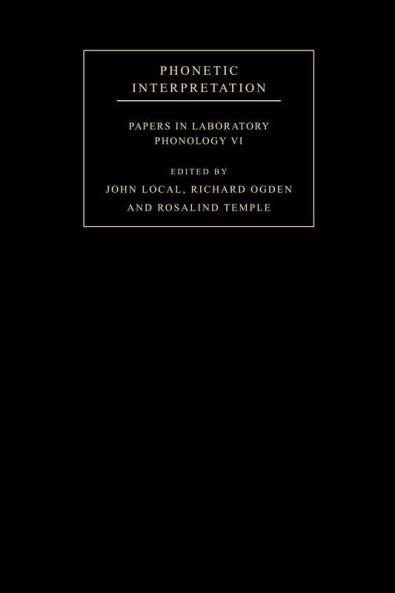 Phonetic Interpretation