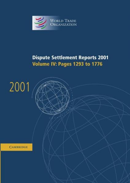 Dispute Settlement Reports 2001
