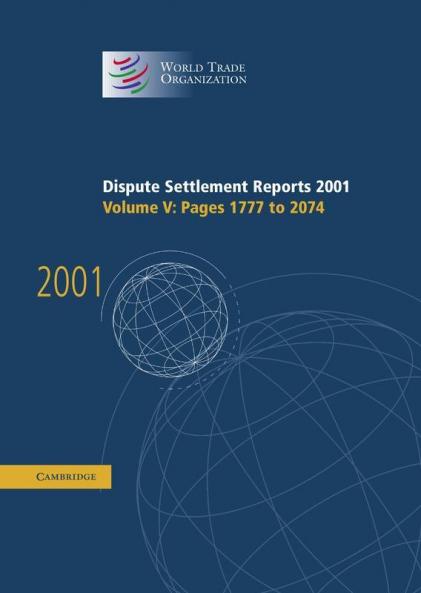 Dispute Settlement Reports 2001
