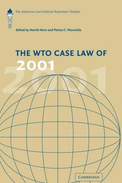 The WTO Case Law of 2001