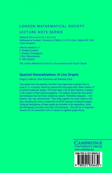 Spectral Generalizations of Line Graphs