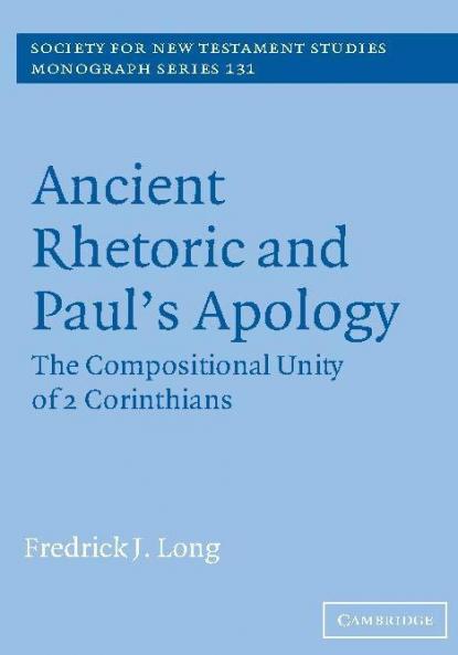 Ancient Rhetoric and Paul's Apology