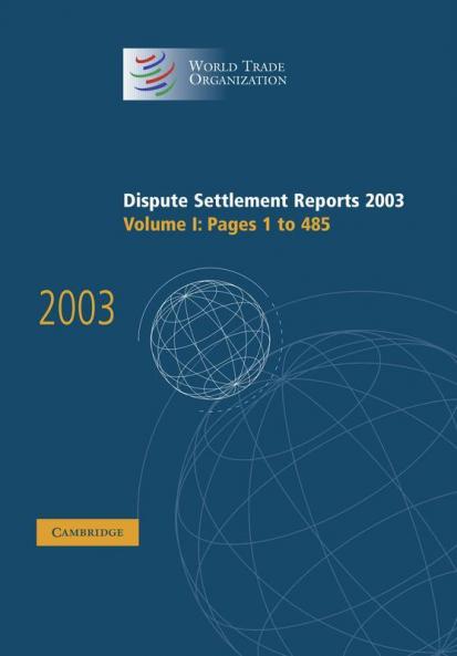 Dispute Settlement Reports 2003