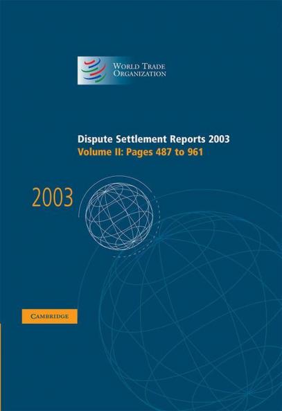 Dispute Settlement Reports 2003