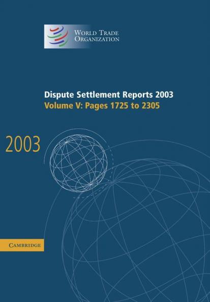 Dispute Settlement Reports 2003
