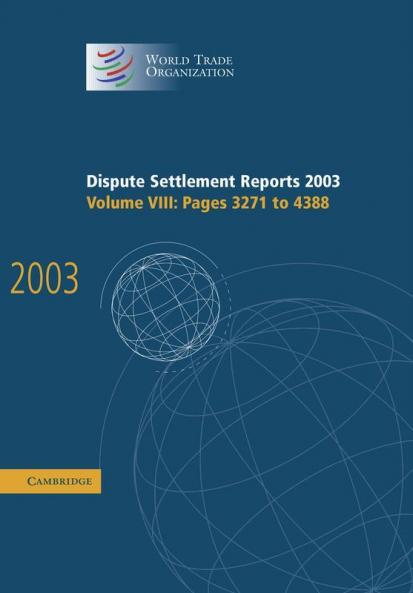 Dispute Settlement Reports 2003