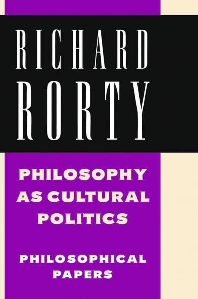 Philosophy as Cultural Politics
