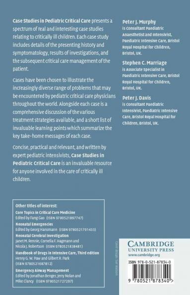 Case Studies in Pediatric Critical Care