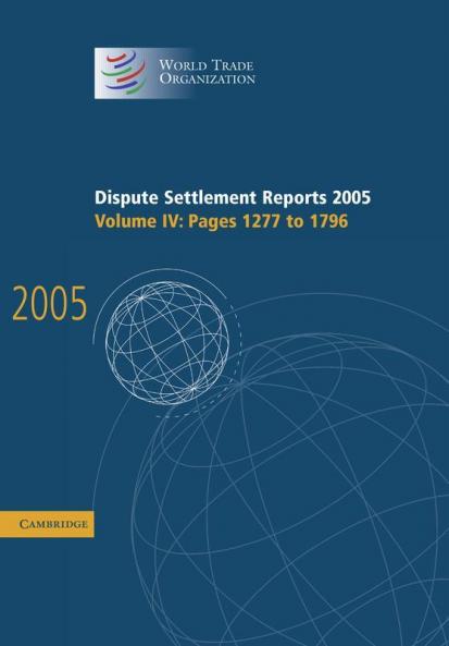 Dispute Settlement Reports 2005