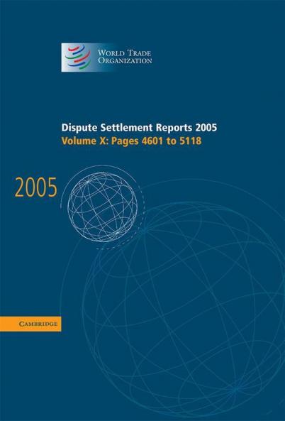 Dispute Settlement Reports 2005