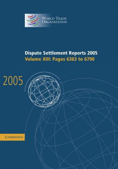 Dispute Settlement Reports 2005