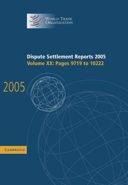 Dispute Settlement Reports 2005