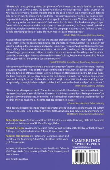 The 2000 Presidential Election and the Foundations of Party Politics