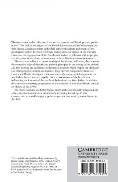 The French Revolution and British Popular Politics