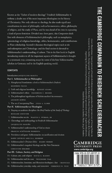 The Cambridge Companion to Friedrich Schleiermacher